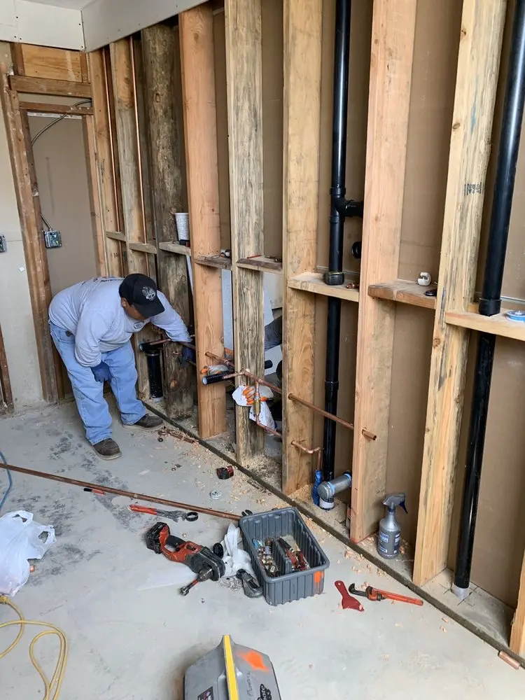 Commercial rough-in plumbing for Water Heater Replacement in Lauraville